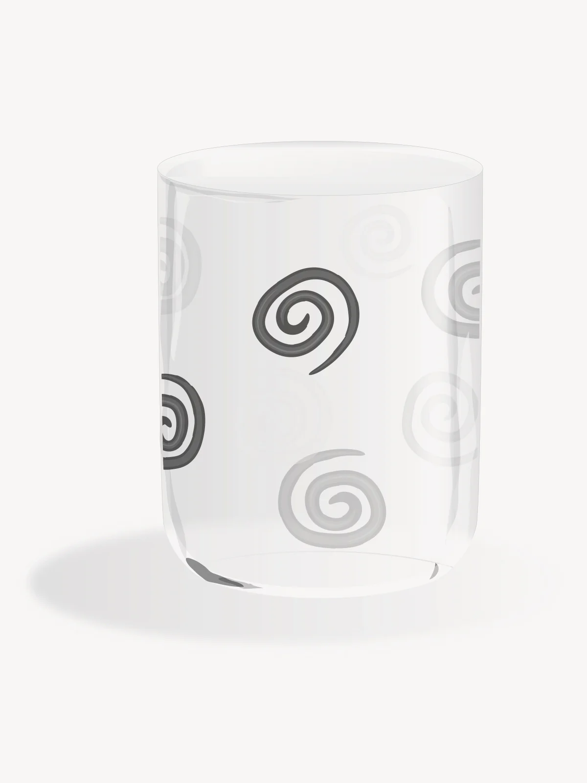 Hand Blown Water Glass Vertigo - Image 4